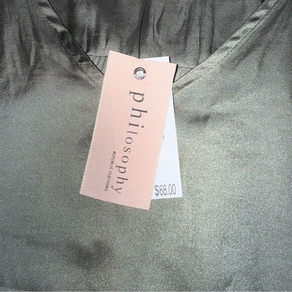 Philosophy Gray Polyester Top - Picture 8 of 8